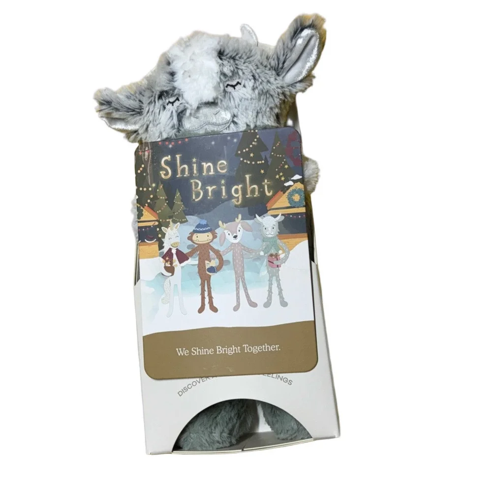 Slumberkins Gray Plush Toy Yak Shine Bright
